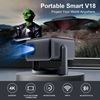 Picture of V18 HD Portable Projector: Dual Band WiFi6, Bluetooth 5.0 & 117" Large Screen for Family Movie Nights & Gaming