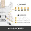 Picture of GST Stylish H-S-S Pickup Electric Guitar Kit with 20W AMP Bag Guitar Strap White