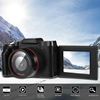 Picture of Video Recorder Camera with 24inch TFTLCD LCD Screen Rotating Selfie HD for Hiking 240805